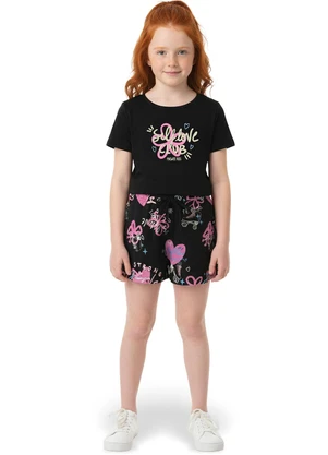 Malwee Kids - Conjunto Self Love Club Preto - MALWEE KIDS