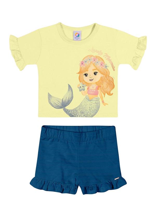 Alenice - Conjunto Sereia Encantada Menina Amarelo 2