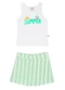 Tink Bink - Conjunto Short Saia Branco - variação: Branco