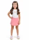 Tink Bink - Conjunto Short Saia Rosa - variação: Rosa