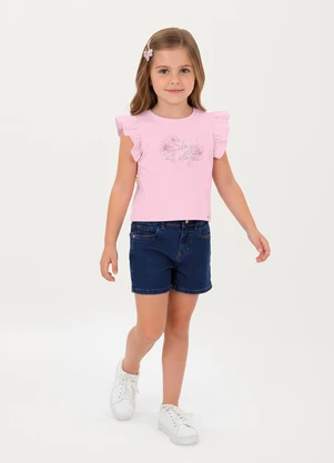 Carinhoso - Conjunto Slay All Day com Jeans Rosa - CARINHOSO
