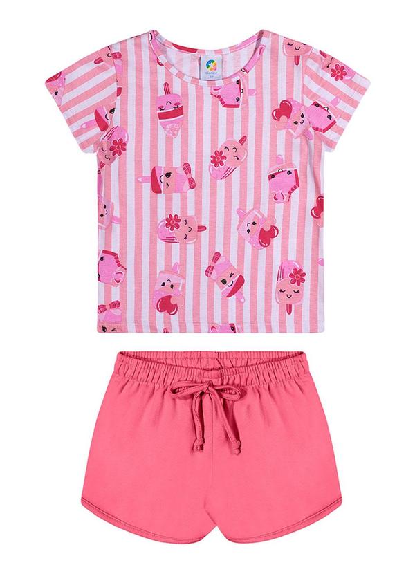Alenice - Conjunto Sorvetinhos Divertidos Menina Rosa