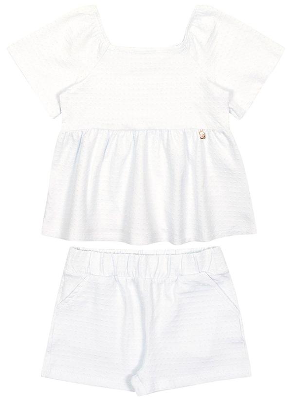 Alenice - Conjunto Special Times Meninas Branco