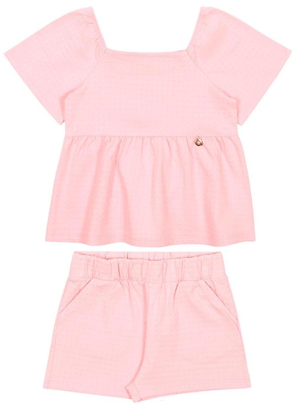 Alenice - Conjunto Special Times Meninas Rosa