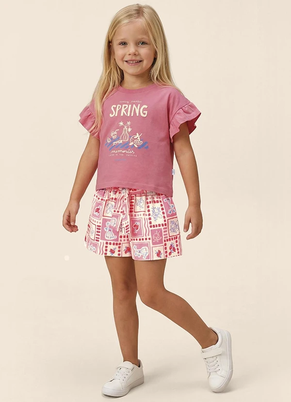 Malwee Kids - Conjunto Spring Box Rosa