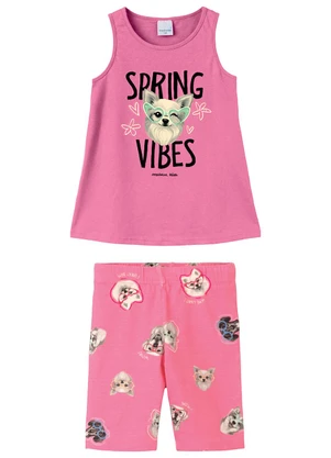 Malwee Kids - Conjunto Spring Vibes Rosa - MALWEE KIDS