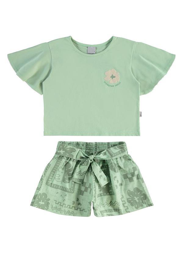 Malwee Kids - Conjunto Springtimes Smiles Verde Menta
