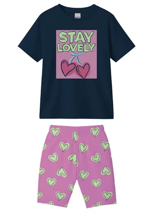 Malwee Kids - Conjunto Stay Lovely Azul Marinho - MALWEE KIDS