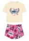 Malwee Kids - Conjunto Stitch® com Glitter Bege - variação: Bege