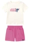 Malwee Kids - Conjunto Stitch Disney® Off White - variação: Rosa
