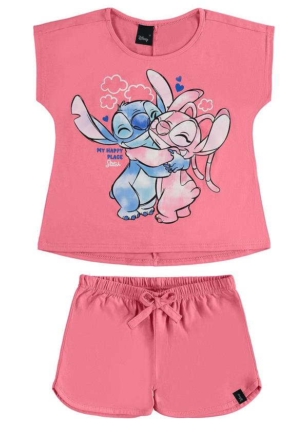 Malwee Kids - Conjunto Stitch My Happy Place Menina Rosê 2