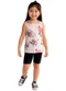 Malwee Kids - Conjunto Strong Girl em Malha Azul - variação: Off White