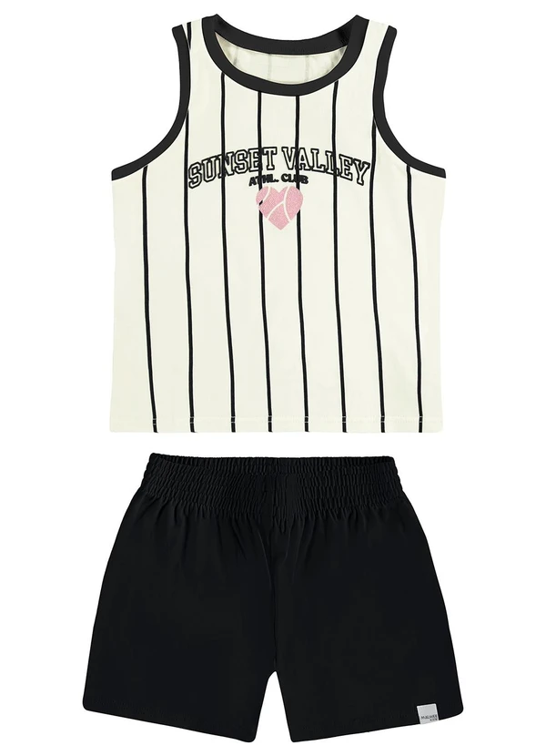 Malwee Kids - Conjunto Sunset Valley Branco