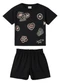 Malwee Kids - Conjunto Sweet Day Texturizado Off White - variação: Preto