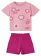 Malwee Kids - Conjunto Sweet Day Texturizado Off White - variação: Rosa Claro