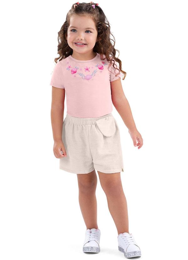 Alenice - Conjunto Sweet Flowers Menina Rosa