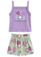Malwee Kids - Conjunto Chasing Happy Days Verde Pastel - variação: Lavanda