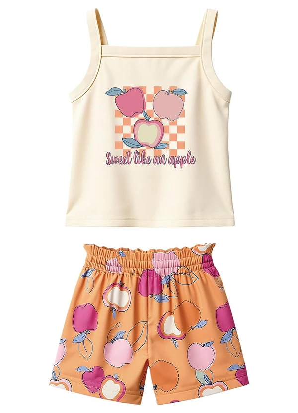 Malwee Kids - Conjunto Sweet Like An Apple Off White 1