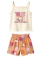 Malwee Kids - Conjunto Chasing Happy Days Verde Pastel - variação: Off White