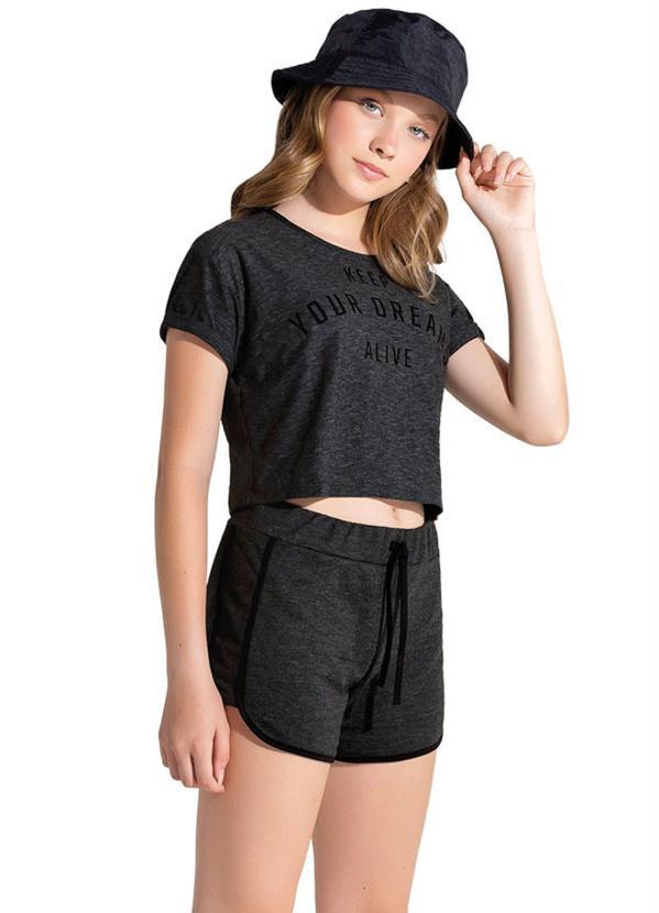 Amora - Conjunto Teen Feminino Mescla