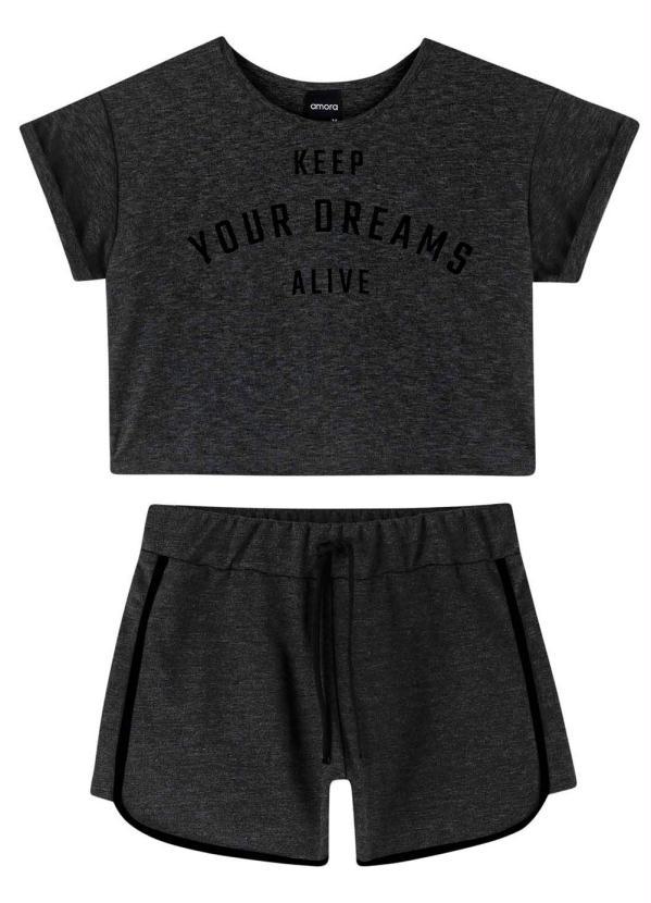 Amora - Conjunto Teen Feminino Mescla 5