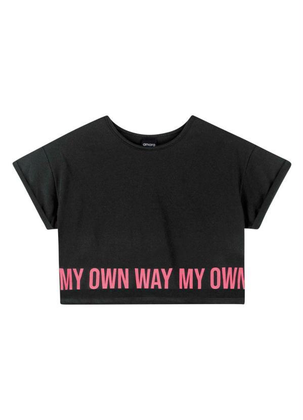 Amora - Conjunto Teen Feminino Preto 2