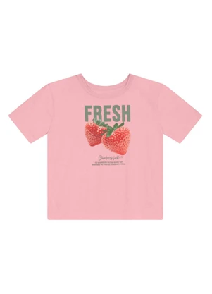 Brandili - Conjunto Teen Menina de Morango Rosa - BRANDILI