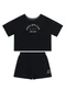 Brandili - Conjunto Teen Menina em Meia Malha Preto - variação: Preto