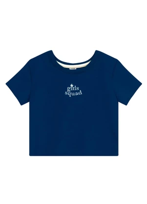 Brandili - Conjunto Teen Menina em Moletinho Azul - BRANDILI