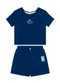 Brandili - Conjunto Teen Menina em Moletinho Azul - variação: Azul