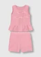 Carinhoso - Conjunto Texturizado com Laços Rosa - variação: Rosa