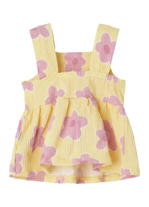 Malwee Kids - Conjunto Texturizado Floral Evasê Amarelo  - MALWEE KIDS