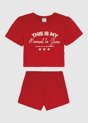 Malwee Kids - Conjunto This Is My Moment To Shine Vermelho - MALWEE KIDS