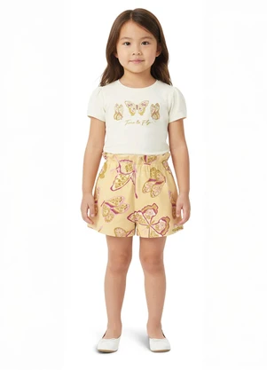 Carinhoso - Conjunto Time To Fly com Lantejoulas Off White - CARINHOSO