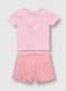 Carinhoso - Conjunto Time To Fly com Lantejoulas Branco - variação: Rosa