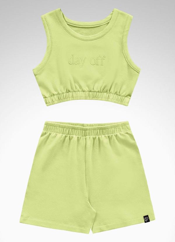 Playground - Conjunto Top e Short Verde