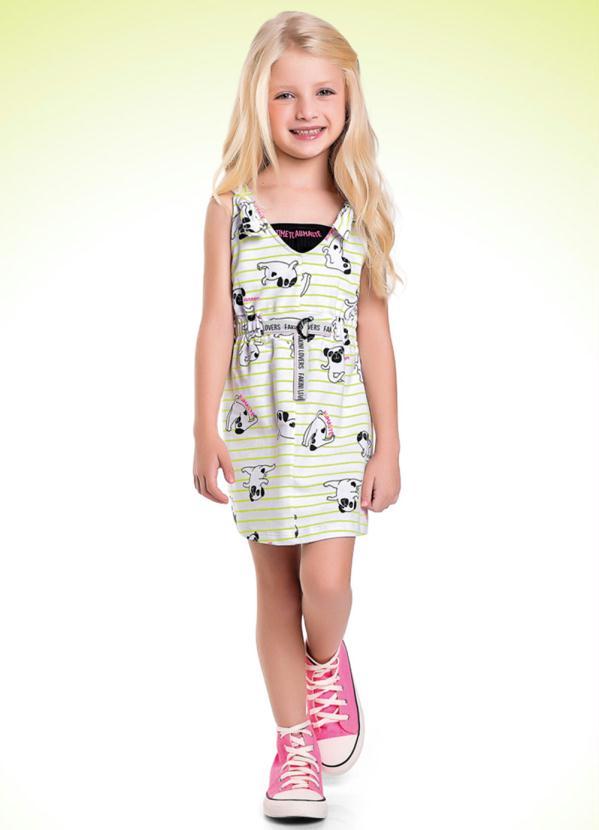 Fakini Kids - Conjunto Top e Vestido Menina Preto