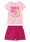 Malwee Kids - Conjunto New Adventures Moletinho Branco - variação: Rosa Claro