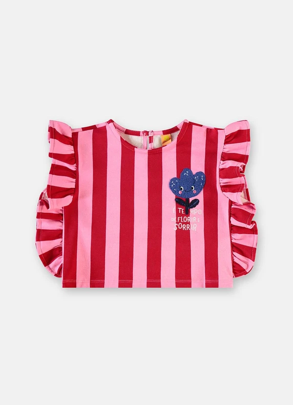 Três e Já - Conjunto Tulipa Bata Short Rosa 5