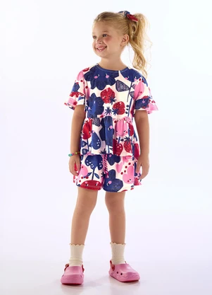 Três e Já - Conjunto Tulipa Blusa Shorts Branco - TRÊS E JÁ