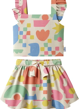 Malwee Kids - Conjunto Tulipas e Gatos Off White - MALWEE KIDS