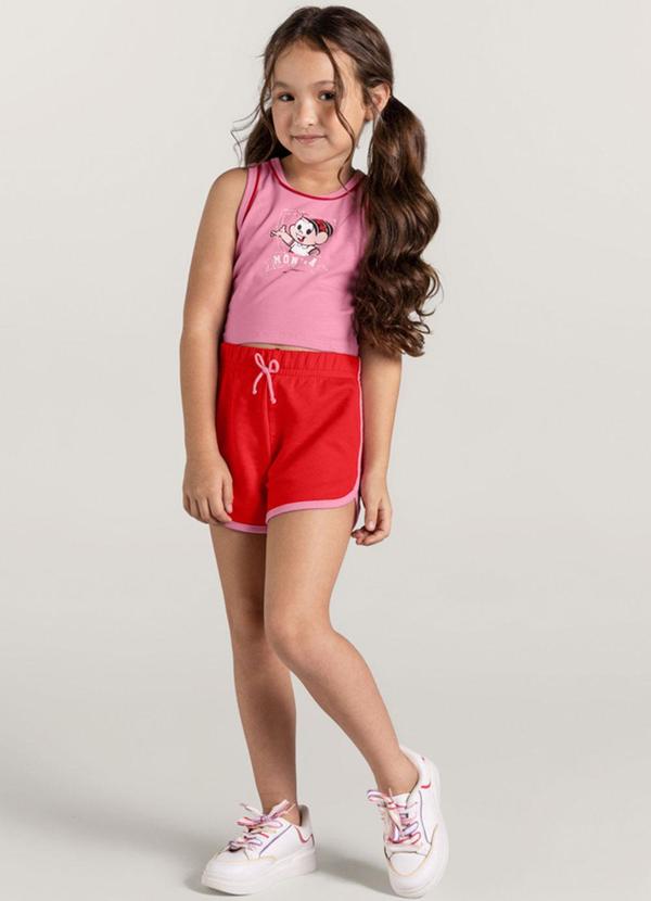 Brandili - Conjunto Turma da Monica Infantil Rosa