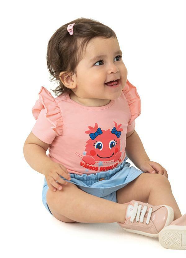 Malwee Kids - Conjunto Vamos Brincar Menina Rosa