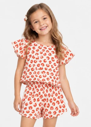 Trick Nick - Conjunto Verão Infantil Feminino Branco - TRICK NICK