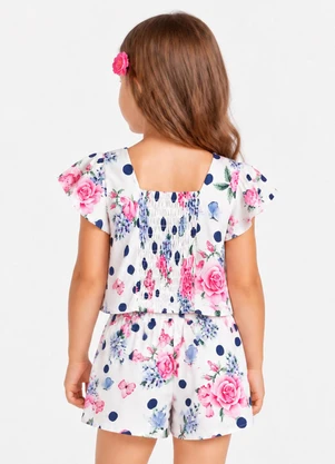 Trick Nick - Conjunto Verão Infantil Feminino Branco - TRICK NICK