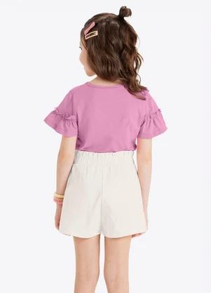 Rovi Kids - Conjunto Verão Menina com Bolso Rosa - ROVI KIDS