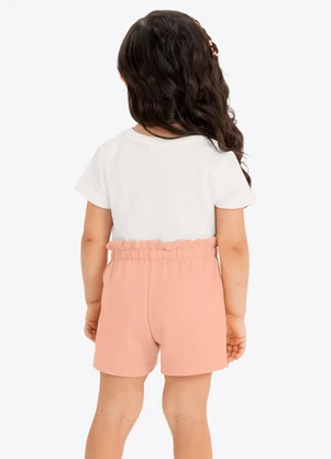 Rovi Kids - Conjunto Verão Menina com Bordado Bege - ROVI KIDS