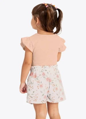 Rovi Kids - Conjunto Verão Menina com Foil Rosa - ROVI KIDS