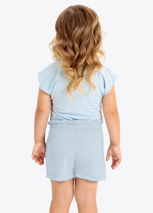 Rovi Kids - Conjunto Verão Menina com Strass Azul - ROVI KIDS