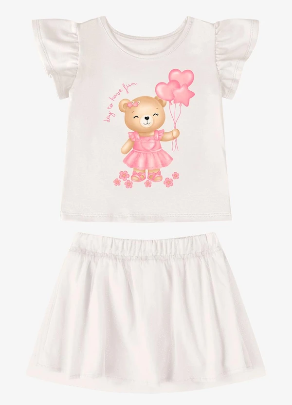 Rovi Kids - Conjunto Verão Menina com Strass Bege